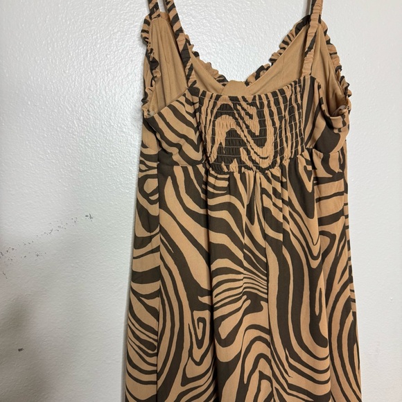 Wild Fable Brown & Tan Swirl Mini Dress - Picture 3 of 6